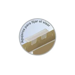 Carpeta colgante marca Gio Din A4 con visor superior Kraft eco Lomo 30 mm