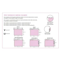 Carpeta colgante marca Gio folio visor