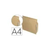 Carpeta colgante marca Hamelin A4 visor lateral kraft eco