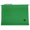 Carpeta colgante marca Liderpapel Folio kraft verde