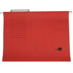 Carpeta colgante marca Liderpapel Folio Kraft rojo
