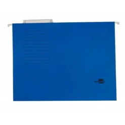 Carpeta colgante marca Liderpapel Folio Kraft azul