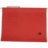 Carpeta colgante marca Liderpapel A4 Kraft Rojo