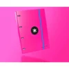 Carpeta con recambio Antartik A4 4 anillas 25 mm de Carton forrado color rosa