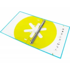 Carpeta con recambio Antartik A4 4 anillas 25 mm de Carton forrado color azul