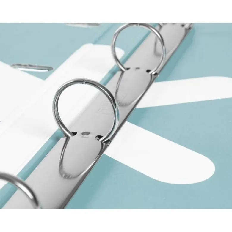 CARPETA CON RECAMBIO LIDERPAPEL ANTARTIK A4 CUADRO 5MM FORRADA 4 ANILLAS 25MM COLOR MENTA