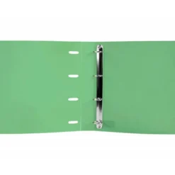 CARPETA CON RECAMBIO LIDERPAPEL A4 CUADRO 5MM 100 HOJAS 80G POLIPROPILENO 4 ANILLAS 40MM VERDE MANZANA