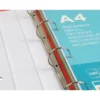 Carpeta con recambio Liderpapel A4 4 anillas 40 mm Cartón forrado Colores surtidos