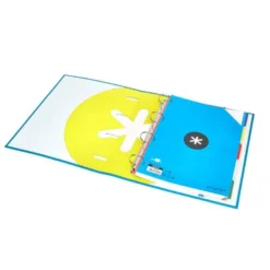CARPETA CON RECAMBIO LIDERPAPEL ANTARTIK A4 CUADRO 5 MM FORRADA 4 ANILLAS 40MM REDONDAS COLOR AZUL