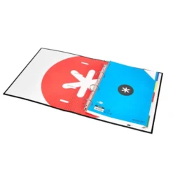 CARPETA CON RECAMBIO LIDERPAPEL ANTARTIK A4 CUADRO 5 MM FORRADA 4 ANILLAS 40MM REDONDAS COLOR NEGRA