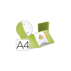 Carpeta de 2 anillas Beautone polipropileno lomo 17 mm verde