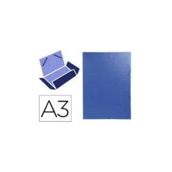 Carpeta de gomas Exacompta Din A3 azul