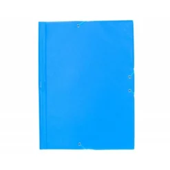 Carpeta de gomas Liderpapel color celeste folio