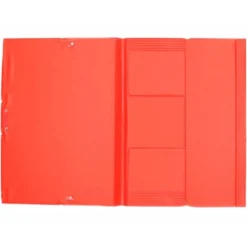 Carpeta de gomas Liderpapel color rojo folio