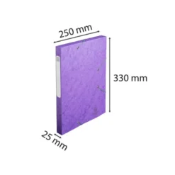 Carpeta de Proyectos Exacompta DIN A4 con Fuelle de Cartón Forrado con Velcro Colores Surtidos 80g/m2 Pack de 10 unidades