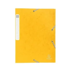 Carpeta de Proyectos Exacompta DIN A4 con Fuelle de Cartón Forrado con Velcro Colores Surtidos 80g/m2 Pack de 10 unidades