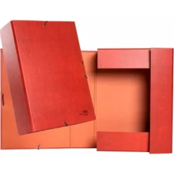 Carpeta de proyectos Liderpapel de carton gomas cuero 9 cm