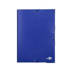 Carpeta de proyectos Liderpapel de carton con gomas Paper Coat lomo 90 mm azul
