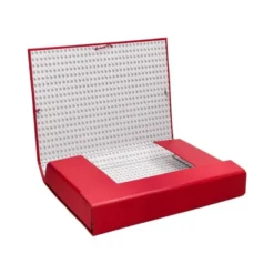 Carpeta de proyectos Liderpapel de carton con gomas Paper Coat lomo 90 mm rojo