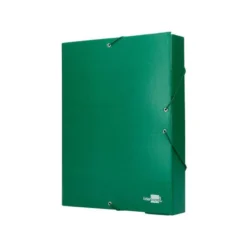 Carpeta de proyectos Liderpapel de carton gomas Paper Coat verde