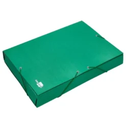 Carpeta de proyectos Liderpapel de carton gomas Paper Coat verde