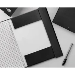Carpeta de proyectos Liderpapel de carton con gomas Paper Coat lomo 90 mm negro