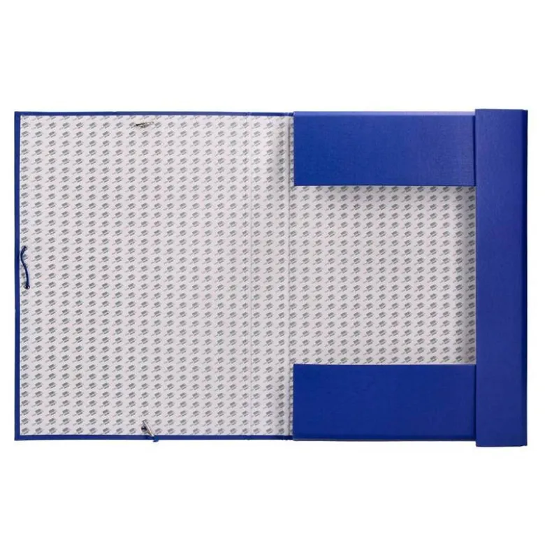 Carpeta de proyectos Liderpapel de carton con gomas Paper Coat lomo 70 mm azul
