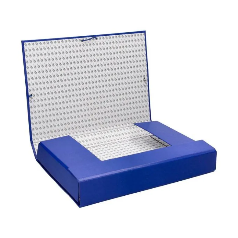 Carpeta de proyectos Liderpapel de carton con gomas Paper Coat lomo 70 mm azul