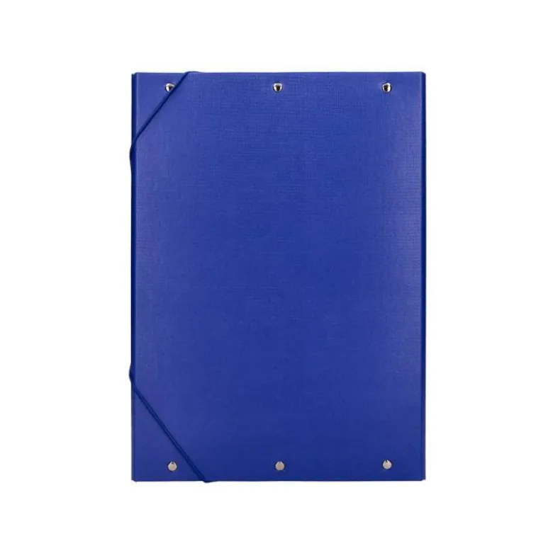Carpeta de proyectos Liderpapel de carton con gomas Paper Coat lomo 70 mm azul