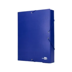 Carpeta de proyectos Liderpapel de carton con gomas Paper Coat lomo 70 mm azul