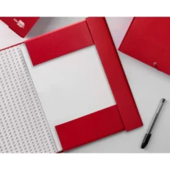 Carpeta de proyectos Liderpapel de carton con gomas Paper Coat lomo 70 mm rojo