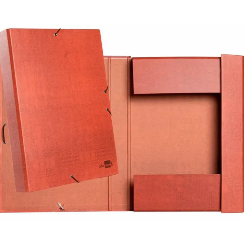 Carpeta de proyectos Liderpapel de carton gomas cuero 5 cm