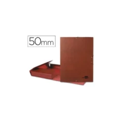 Carpeta de proyectos Liderpapel de carton gomas cuero 5 cm