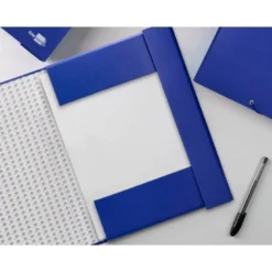 Carpeta de proyectos Liderpapel de carton con gomas Paper Coat lomo 50 mm azul