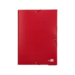 Carpeta de proyectos Liderpapel de carton con gomas Paper Coat lomo 50 mm rojo