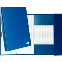 Carpeta de proyectos Liderpapel de carton con gomas Paper Coat lomo 30 mm azul