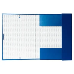 Carpeta de proyectos Liderpapel de carton con gomas Paper Coat lomo 30 mm azul