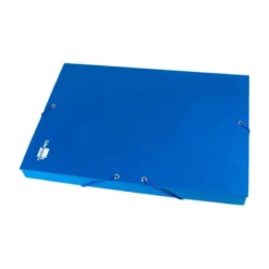 Carpeta de proyectos Liderpapel de carton con gomas Paper Coat lomo 30 mm azul