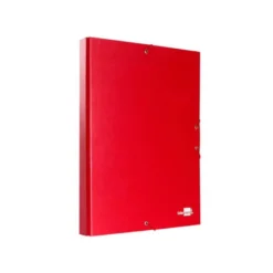 Carpeta de proyectos Liderpapel de carton con gomas Paper Coat lomo 30 mm rojo