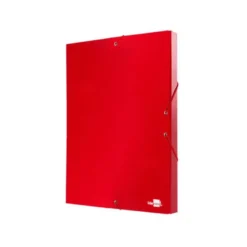 Carpeta de proyectos Liderpapel de carton con gomas Paper Coat lomo 30 mm rojo