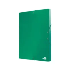 Carpeta de proyectos Liderpapel de carton con gomas Paper Coat lomo 30 mm verde