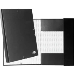 Carpeta de proyectos Liderpapel de carton con gomas Paper Coat negro