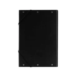 Carpeta de proyectos Liderpapel de carton con gomas Paper Coat negro