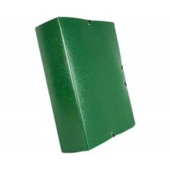 Carpeta de proyectos Liderpapel de carton con gomas verde 9 cm