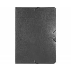 Carpeta de proyectos Liderpapel de carton con gomas gris 7 cm