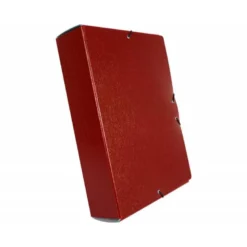 Carpeta de proyectos Liderpapel de carton con gomas rojo 7cm