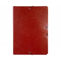 Carpeta de proyectos Liderpapel de carton con gomas rojo 7cm