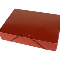 Carpeta de proyectos Liderpapel de carton con gomas rojo 7cm