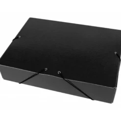 Carpeta de proyectos Liderpapel de carton con gomas negro