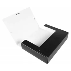 Carpeta de proyectos Liderpapel de carton con gomas negro